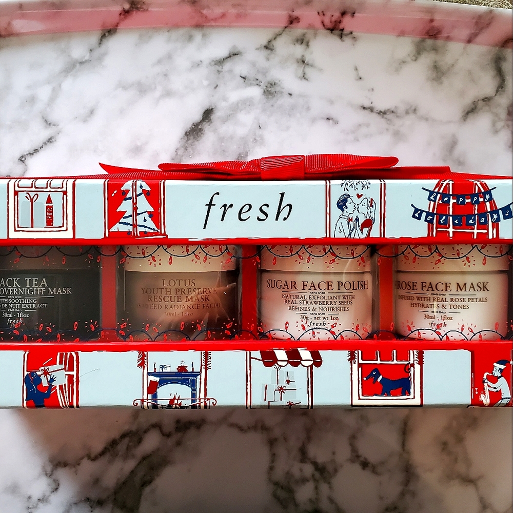 FRESH SKINCARE FACE MASK SET WITH 4 TOP SELLERS